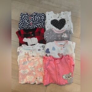 Carter's Kids Pajamas Set - Pink, Red, Gray, White